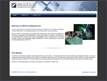 Tablet Screenshot of matcoindustries.com